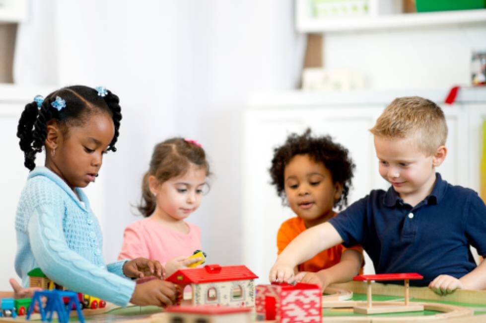 preschool children playing